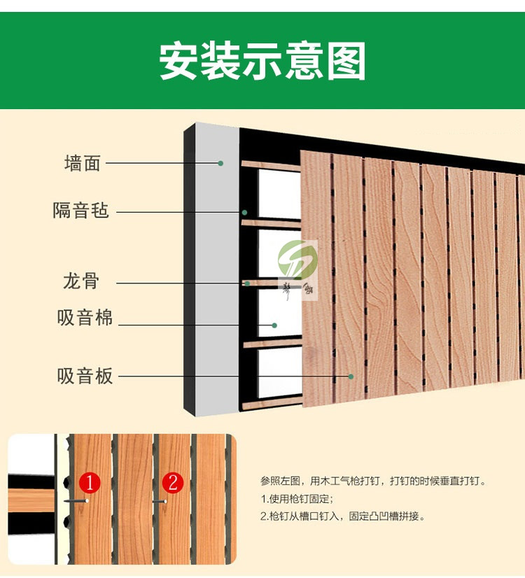槽木吸音板 條形吸音板 吸音板 開槽吸音板(圖3)